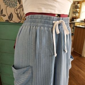 NWT Tencel High Waist Wide Leg Pants